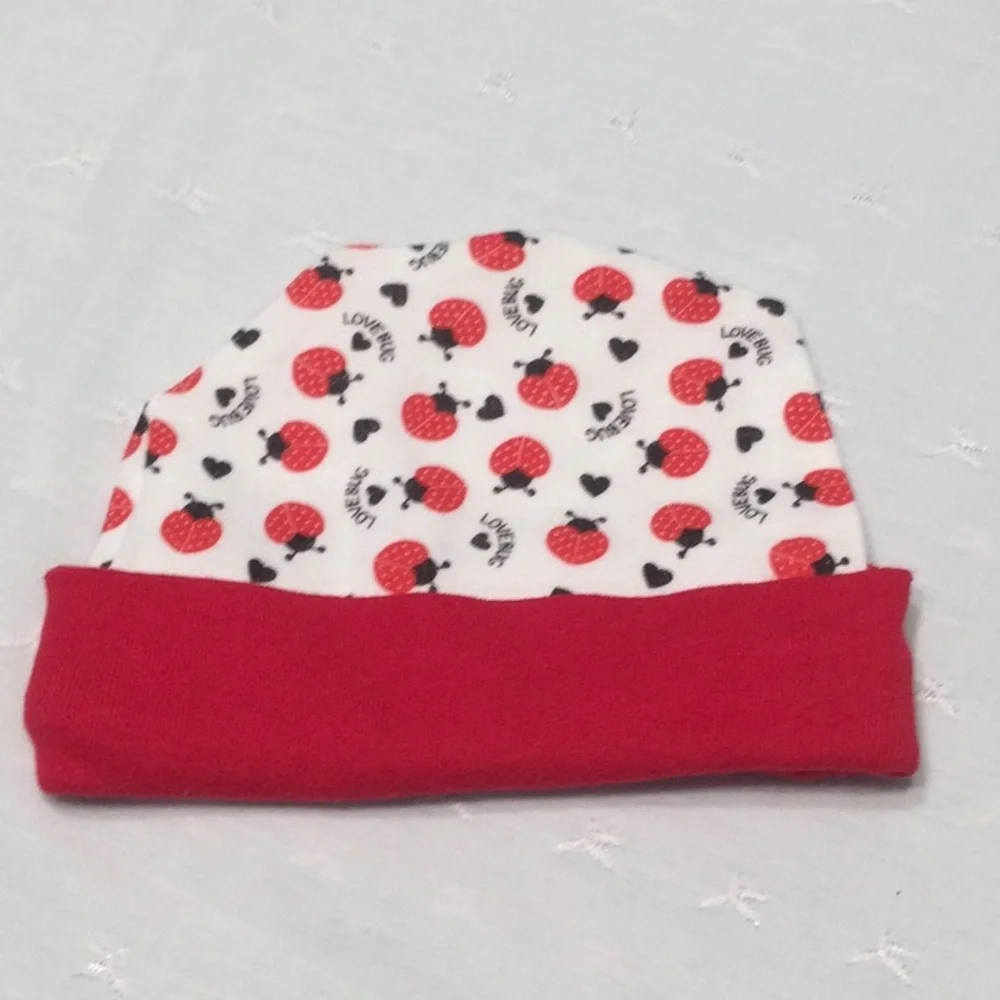 Love Bug Baby Beanie 100% Cotton NWOT​
